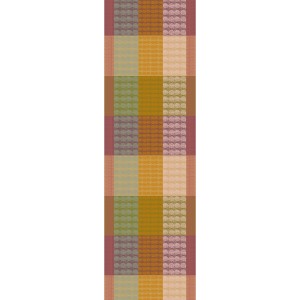 Chemin de table coton jacquard Mille Halos Prunus, Garnier-Thiébaut 2