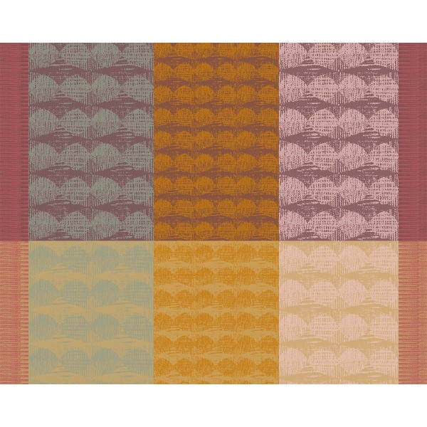 Set de table coton jacquard Mille Halos Prunus, Garnier-Thiébaut