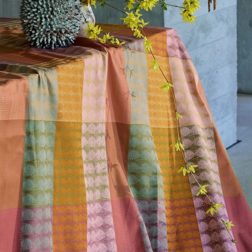 Nappes coton jacquard Mille Halos Prunus, Garnier-Thiébaut