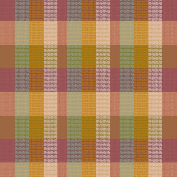 Nappes sur mesure coton jacquard Mille Halos Prunus, laize 185cm, Garnier-Thiébaut