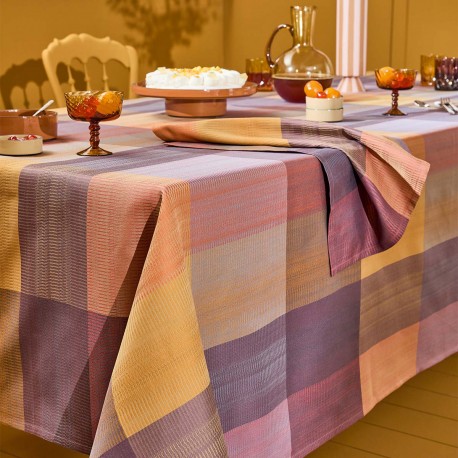 Nappes de table coton jacquard Mille Ecossais Velvet, Garnier-Thiébaut 