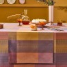 Chemin de table coton jacquard Mille Ecossais Velvet, Garnier-Thiébaut