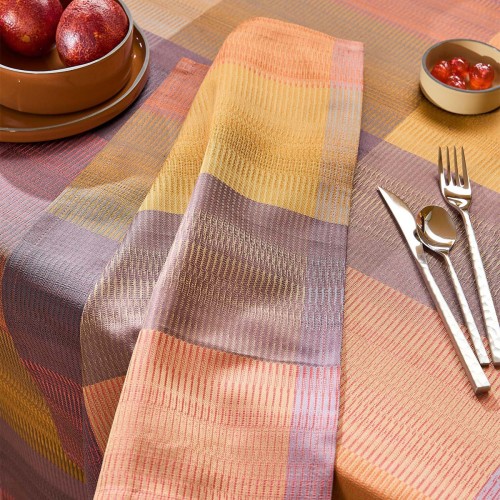 Serviettes de table coton jacquard Mille Ecossais Velvet, Garnier-Thiébaut
