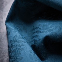 Serviettes de table jacquard coton Végétal Mood Myrtille, Le Jacquard Français