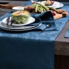 Chemin de table jacquard coton Végétal Mood Myrtille Le Jacquard Français