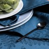 Nappe enduite sur mesure Végétal Mood Myrtille, laize 180cm, Le Jacquard Français