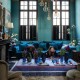 Nappe jacquard coton Gipsy Azur, Le Jacquard Français 