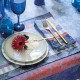 Nappe jacquard coton Gipsy Azur, Le Jacquard Français 