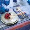 Serviettes de table jacquard coton Gipsy Azur, Le Jacquard Français (par 4)