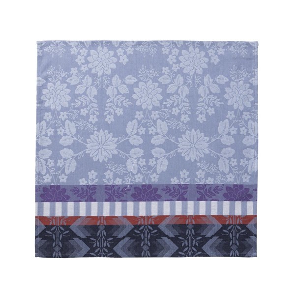 Serviettes de table jacquard coton Gipsy Azur, Le Jacquard Français