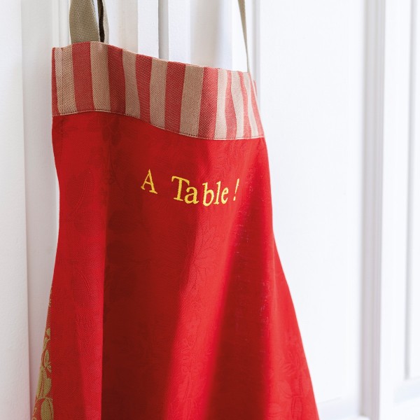 Tablier de cuisine Gipsy Rubis, Le Jacquard Français