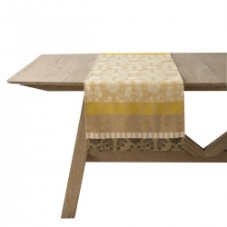 Chemin de table jacquard coton Gipsy Désert, Le Jacquard Français