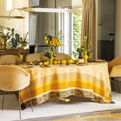 Tissu enduit Gipsy Désert, laize 180cm, Le Jacquard Français