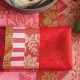 Serviettes de table jacquard coton Gipsy Rubis, Le Jacquard Français