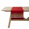 Chemin de table jacquard coton Gipsy Rubis, Le Jacquard Français