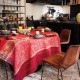 Nappe enduite sur mesure Gipsy Rubis, laize 180cm, Le Jacquard Français