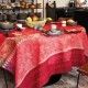 Nappe enduite sur mesure Gipsy Rubis, laize 180cm, Le Jacquard Français