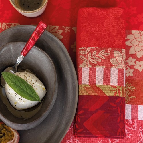 Serviettes de table Gipsy Rubis, Le Jacquard Français 