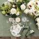 Serviettes de table Tivoli Verveine jacquard pur lin, Le Jacquard Français