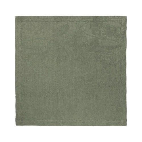 Serviettes de table Tivoli Verveine jacquard pur lin, Le Jacquard Français