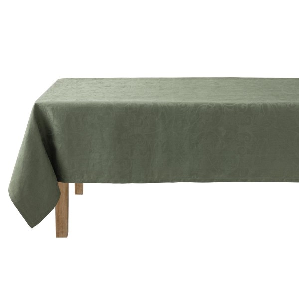 Nappe Tivoli Verveine jacquard pur lin, Le Jacquard Français