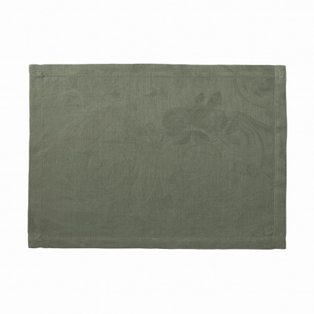 Sets de table jacquard pur lin Tivoli verveine, Le Jacquard Français