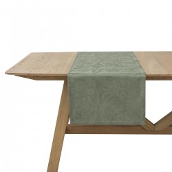 Chemin de table jacquard pur lin Tivoli Verveine, Le Jacquard Français