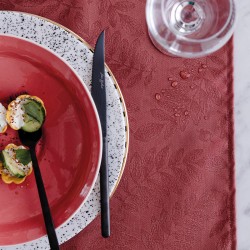 Set de table enduit Végétal Mood Goji, Le Jacquard Français 