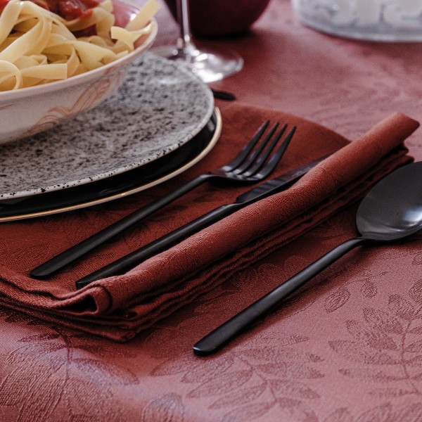 Serviettes de table Végétal Mood Goji, Le Jacquard Français 