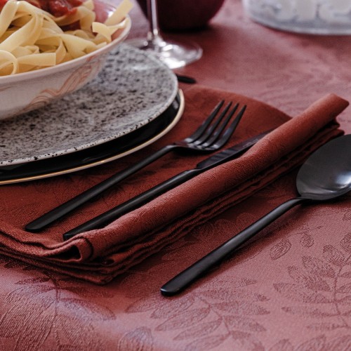 Serviettes de table jacquard coton Végétal Mood Goji Le Jacquard Français