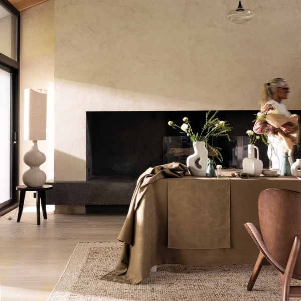 Nappe enduite sur mesure Végétal Mood Avocat, laize 180cm, Le Jacquard Français