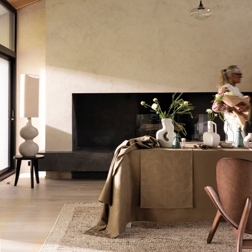 Nappe enduite sur mesure Végétal Mood Avocat, laize 180cm, Le Jacquard Français
