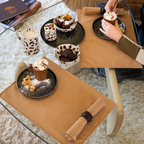 Serviettes de table Végétal Mood Bolet, Le Jacquard Français