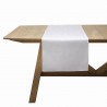 Chemin de table jacquard coton Végétal Mood Blanc Le Jacquard Français