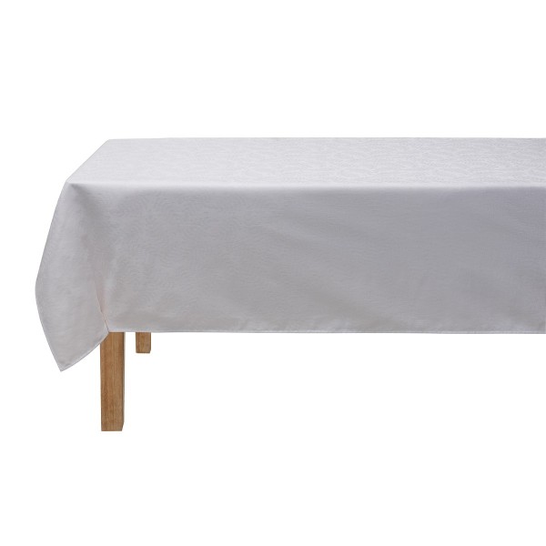 Nappes enduites Végétal Mood Blanc, Le Jacquard Français
