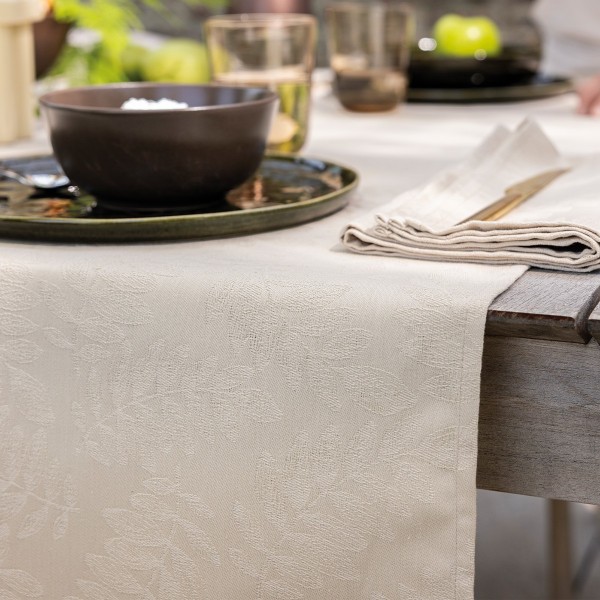 Tissu enduit Végétal Mood Cajou, laize 180cm, Le Jacquard Français