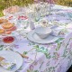 Nappe imprimé coton/lin Pois de senteur Floral, Le Jacquard Français 