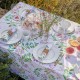 Nappe imprimé coton/lin Pois de senteur Floral, Le Jacquard Français 