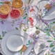 Nappe imprimé coton/lin Pois de senteur Floral, Le Jacquard Français 