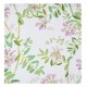 Serviettes de table imprimé coton/lin Pois de senteur Floral, Le Jacquard Français 