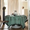 Nappe jacquard pur lin Romance Tendresse, Le Jacquard Français