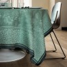 Petit Carré déco jacquard pur lin Romance Tendresse, Le Jacquard Français