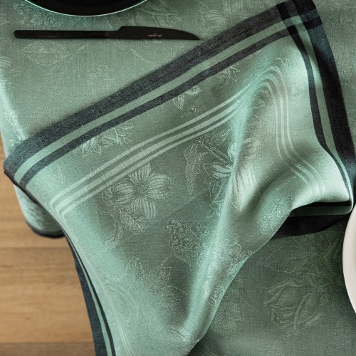 Serviettes de table jacquard pur lin Romance Tendresse, Le Jacquard Français