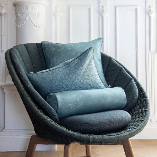 Housses de coussin coton et lin Romance Tendresse, Le Jacquard Français