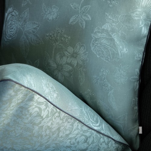 Housses de coussin coton et lin Romance Tendresse, Le Jacquard Français
