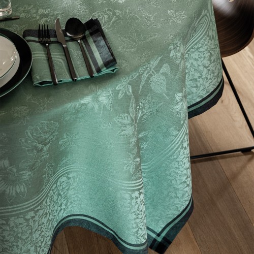 Nappes coton et lin Romance Tendresse, Le Jacquard Français 