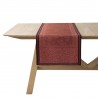 Chemin de table jacquard pur lin Romance Passion, Le Jacquard Français