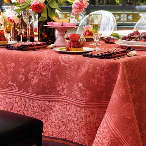 Napppes pur lin Romance Passion, Le Jacquard Français 