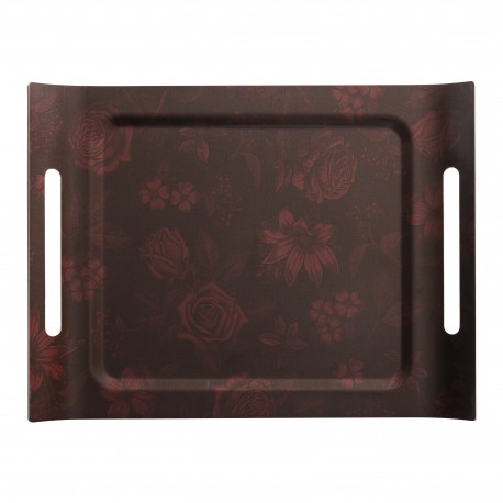 Plateau de service en bois 100% bouleau Romance Passion 58x42cm, Le Jacquard Français