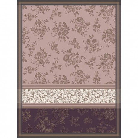 Torchon de cuisine coton et lin Romance Charme, Le Jacquard Français